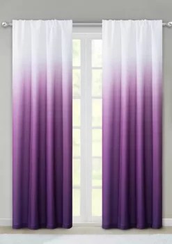 Dainty Home Shades Room Darkening Rod Pocket Window Curtain Panel Pair