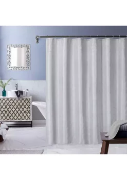 Dainty Home Monte Carlo 70 Inch x 72 Inch Shower Curtain in White