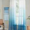 Dainty Home Shadow Ombre Linen Look Light Filtering Window Panel Pair