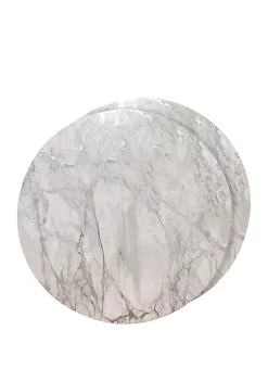 Dainty Home Marble Cork Foil Design Round Set of 2 Placemats