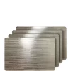 Dainty Home Emery Metallic Reversible Rectangular Set of 4 Placemats