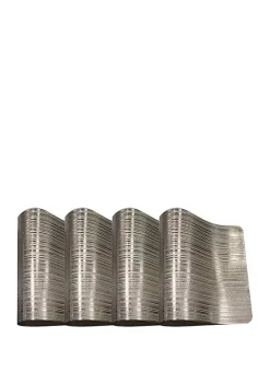 Dainty Home Emery Metallic Reversible Rectangular Set of 4 Placemats -Dainty Home Discount Store Belk 658