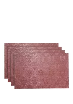 Dainty Home Venecia Faux Leather with Suede Backing Placemats-Set of 4 -Dainty Home Discount Store Belk 675