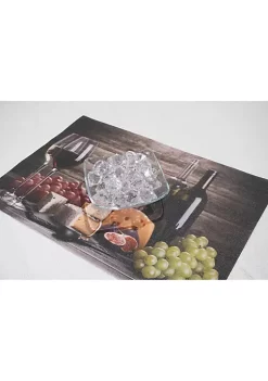 Dainty Home Wine and Grapes Print Textilene Set of 4 Placemats -Dainty Home Discount Store Belk 694