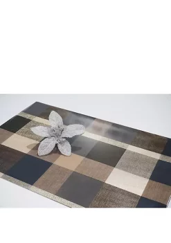 Dainty Home Plaid Reversible Metallic Printed Set of 4 Placemats -Dainty Home Discount Store Belk 701