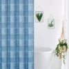 Dainty Home Megan Striped Linen Look Shower Curtain
