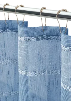 Dainty Home Megan Striped Linen Look Shower Curtain 8 Dainty Home Megan Striped Linen Look Shower Curtain -Dainty Home Discount Store Belk 723