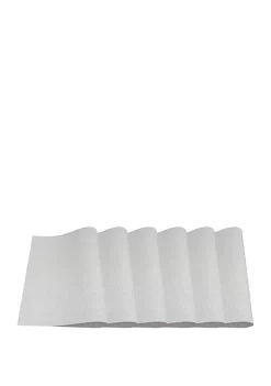 Dainty Home Natural Shimmer Woven Textilene Square Set of 6 Placemats -Dainty Home Discount Store Belk 741