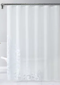 Dainty Home Natalie Velvet Appliqué Shower Curtain -Dainty Home Discount Store Belk 764