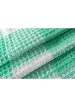 Dainty Home Imperial Checkered Cotton Textured Waffle Shower Curtain -Dainty Home Discount Store Belk 786