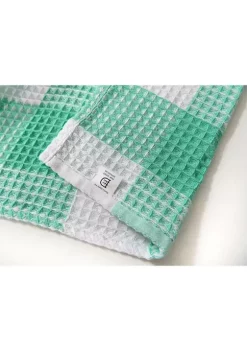 Dainty Home Imperial Checkered Cotton Textured Waffle Shower Curtain -Dainty Home Discount Store Belk 789