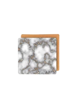 Dainty Home Marble Cork Foil Printed Marble Granite Designed Thick Cork Textured 15" x 15" Square Placemat Set of 2 -Dainty Home Discount Store Belk 818