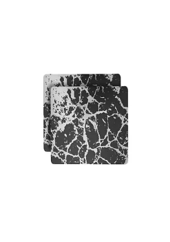 Dainty Home Marble Cork Foil Printed Marble Granite Designed Thick Cork Textured 15" x 15" Square Placemat Set of 2 -Dainty Home Discount Store Belk 821