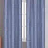 Dainty Home Barcelona Striped Silk Look Light Filtering Window Panel Pair