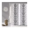 Dainty Home Optic Printed Shower Curtain in Navy