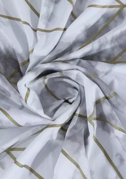 Dainty Home Luxe Marble Metallic Shower Curtain in Silver -Dainty Home Discount Store Belk 850