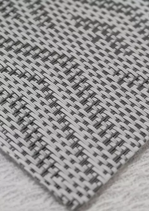 Dainty Home Diamond Woven Textilene Crossweave With Diamond Woven Design Reversible 13" x 19" Rectangular Placemat Set of 6 3 Dainty Home Diamond Woven Textilene Crossweave With Diamond Woven Design Reversible 13" x 19" Rectangular Placemat Set of 6 - Image 3