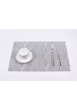 Dainty Home Diamond Woven Textilene Crossweave With Diamond Woven Design Reversible 13" x 19" Rectangular Placemat Set of 6 9 Dainty Home Diamond Woven Textilene Crossweave With Diamond Woven Design Reversible 13" x 19" Rectangular Placemat Set of 6 -Dainty Home Discount Store Belk 859