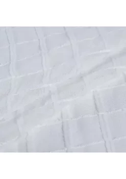 Dainty Home Kelly Geometric Chenille Embroidered Linen Look Light Filtering Panel Pair -Dainty Home Discount Store Belk 872