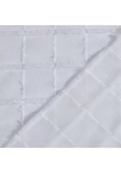 Dainty Home Kelly Geometric Chenille Embroidered Linen Look Light Filtering Panel Pair -Dainty Home Discount Store Belk 873