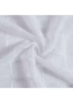 Dainty Home Kelly Geometric Chenille Embroidered Linen Look Light Filtering Panel Pair -Dainty Home Discount Store Belk 874