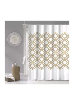 Dainty Home Diamonte Printed Shower Curtain in Gray -Dainty Home Discount Store Belk 9