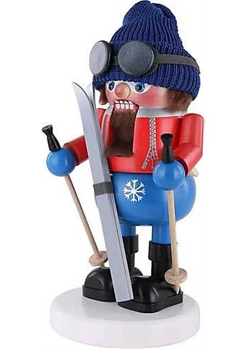 Steinbach German Handmade Nutcracker Gnome Skier, 13" 3 Steinbach German Handmade Nutcracker Gnome Skier, 13" - Image 3