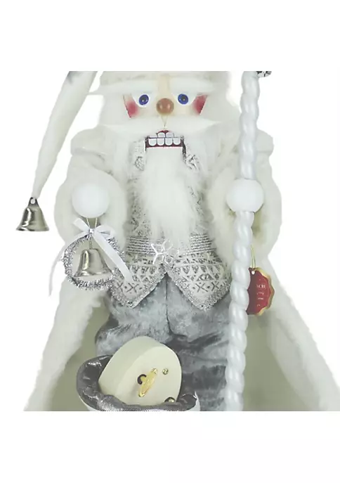 Steinbach Limited Edition Musical Big Nutcracker, Cozy Silver Bell Santa, 23" 2 Steinbach Limited Edition Musical Big Nutcracker, Cozy Silver Bell Santa, 23" - Image 2