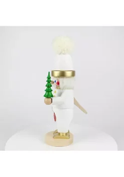 Steinbach Wooden Chubby Nutcracker, White Santa, 13.3" -Dainty Home Discount Store Belk 980